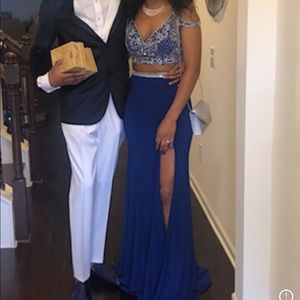 2 piece Rachel Allan Prom Dress